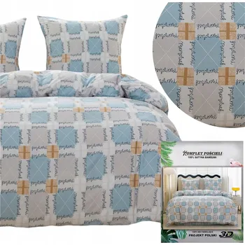 Povlečení Povlečení MARIA povlečení 70x80 komplet 160x200 3 Č. saténová stylová sada