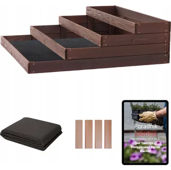 Úložný box Zahradní úložný box SunWood hnědý dřevěný 290 l 120x120 cm