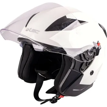 Helma na motorku W-TEC Moto přilba Putta bílá perleť - XXL (63-64)