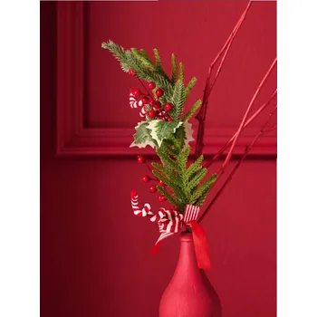 Vánoční dekorace Sinsay - Dekorativní rostlina s vánočním motivem - červená - 616HN-33X - 616HN-33X-ONE