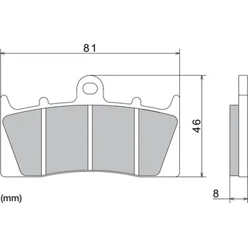 Brzda pro motocykl Brzdové destičky NISSIN přední BMW K 1600 GT / GTL rok 11-24