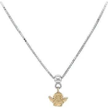 Náhrdelník Náhrdelník Anděl z Kombinovaného Zlata 7040221