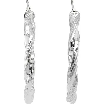 Náušnice Kruhové Náušnice z Bílého Zlata 7121705