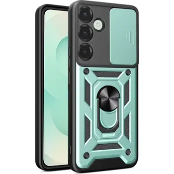 Pouzdro na mobilní telefon Kryt Samsung Galaxy S25 Plus Techsuit CamShield Pro green