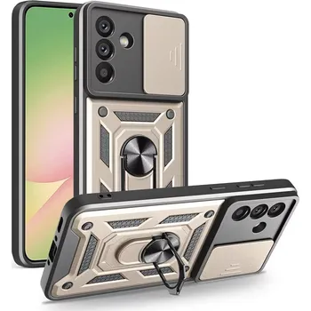 Pouzdro na mobilní telefon Kryt Samsung Galaxy A55 5G Techsuit CamShield Pro gold