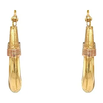 Náušnice Zlaté Kruhové Náušnice 7210005