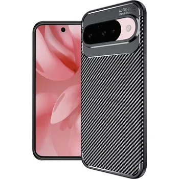 Pouzdro na mobilní telefon Kryt Google Pixel 10 / 10 Pro, Techsuit CarbonFiber černý