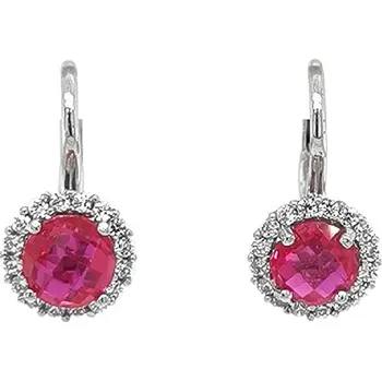 Náušnice Náušnice z Bílého Zlata s Rubíny – Elegance a Vášeň v Každém Detailu 7121687