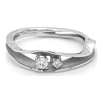 Prsten Zlatý Prsten s Diamanty KBS0275