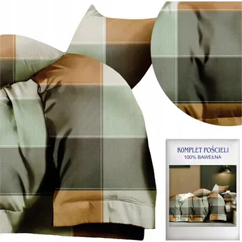 Povlečení Povlečení 160x200 3dílné Bavlněný satén Aida Sada 2x Povlak na polštář