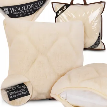 Polštář POLŠTÁŘ POLŠTÁŘ PŘÍRODNÍ VLNĚNÝ ANTIALERGICKÝ KASZMIR NA SPANÍ 40x40