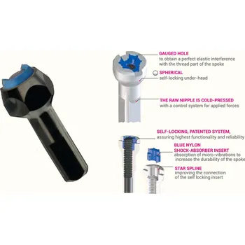 Zapletené kolo VISION ABS Black Hexa niple 15mm (Metron 40, 55) (VISION ABS Black Hexa niple 15mm (Metron 40, 55))