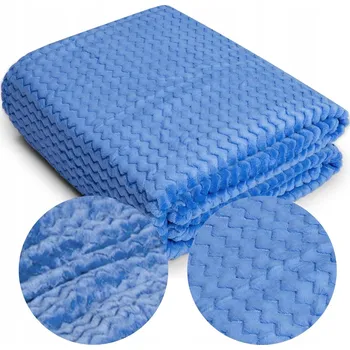 Prostěradlo 160x200 Deka z Mikrovlákna Zygzak Reliéfní Přehoz