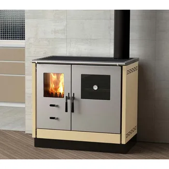 Sporák na tuhá paliva MBS - sporák SD AS krémová, pravý