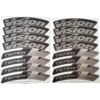 Komponent pro jízdní kolo VISION nálepky na ráfek TEAM 30 DB CH-TL šedé (1bike) (VISION nálepky na ráfek TEAM 30 DB CH-TL šedé (1bike))