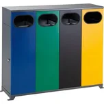 Meva Venkovní koš na tříděný odpad - čtyřkoš