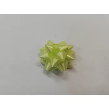 Stuha Dekorační stuha, rozetka mini 2,5 cm - světle zelenkavá