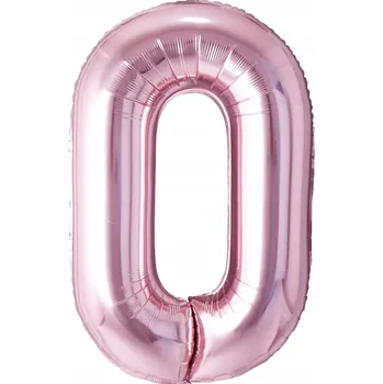 Balónek Fóliový balónek Číslice 0 světle růžová 100 cm (40')