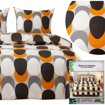 Povlečení POVLEČENÍ Maria povlaky na polštáře 70x80 sada 160x200 3 dílné SATÉNOVÉ geometrické