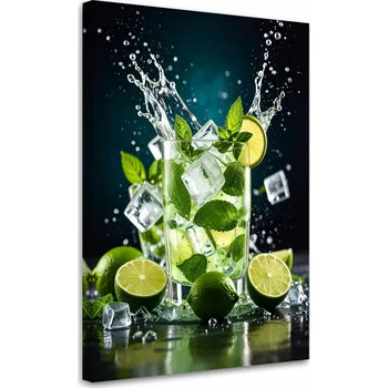 Obraz Obraz do kuchyně nebo baru, Koktejl Limetka Mojito Ovoce 40x60