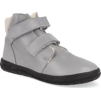 Dívčí zimní obuv Barefoot dětské zimní boty Jonap B4MV - světle šedé Velikost: 29
