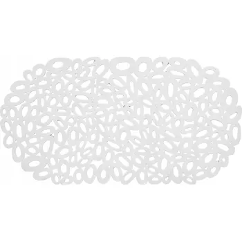 Protiskluzová podložka Prostiskluzová podložka do vany/sprchového koutu 68x38 cm oválná 08464 Grava bílá