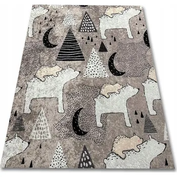 Koberec MĚKKÝ JEMNÝ DĚTSKÝ KOBEREC 120x170 s POTISKEM – INTENZIVNÍ BARVY