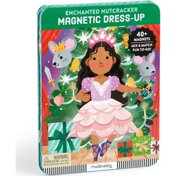 Dřevěná hračka Mudpuppy Magnetické oblékání Kouzelná baletka