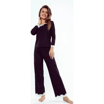 Dámské pyžamo Eldar dámské pyžamo viskóza černé barvy, velikost XL