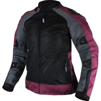 Moto bunda XRC Haderg AIR 2.0 ladies jacket blk/grey/dark purple vel. S