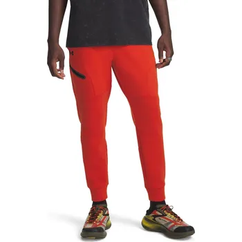 Pánské tepláky na volný čas Under Armour UNSTOPPABLE FLEECE EU JOGGERS oranžové 1389353-842 - XXL | UK 7 | US 9,5