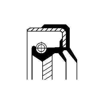 Těsnicí kroužek hřídele, diferenciál CORTECO 01017058B