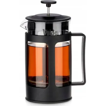 Konvice na čaj Konvice na louhování kávy, čaje, bylinek a nálevů, skleněná s filtrem, 0,6 l