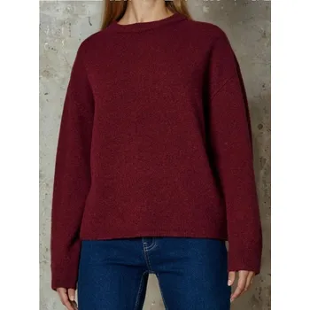 Dámské oblečení Sinsay - Chunky svetr s příměsí vlny - burgundy - 248FJ-40X - 248FJ-40X-XS