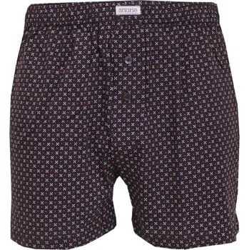 Boxerky Pánské trenky s geometrickým vzorem Andrie PS5922 černé velikost XL-54/56