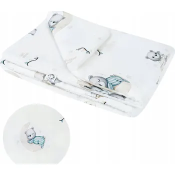 přikrývka Bavlněná přikrývka s výplní 100x135 cm Medvídci Bonjour Cherie