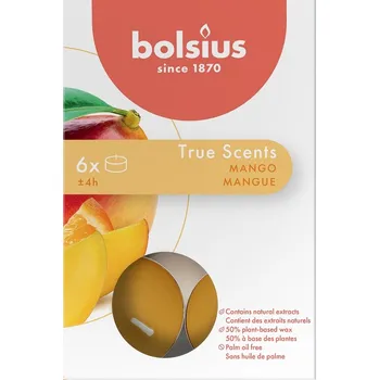 Svíčka Parafínové čajové svíčky Mango Bolsius 6 ks