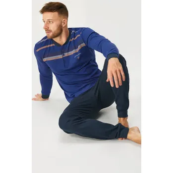 Dámské pyžamo Bavlněné pyžamo Maximiliano dlouhé