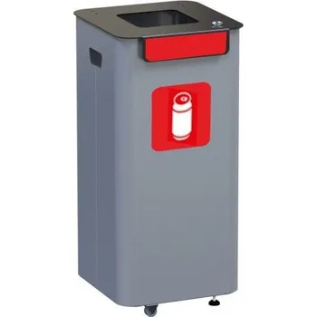 Odpadkový koš Meva Venkovní odpadkový koš - červený