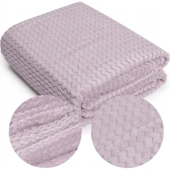 Prostěradlo 160x200 Deka z Mikrovlákna Zygzak Reliéfní Přehoz