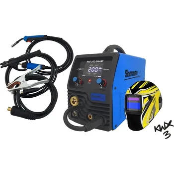 Svářečka Sherman Invertorová svářečka Digimig 200 Smart + Hořák + Kabely + Kukla