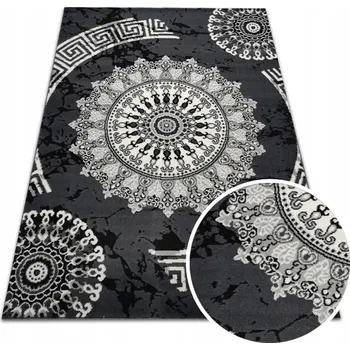 Koberec KOBEREC 120X170 CM NEW IDEA FOLK ČERNÝ 3496WS55 DO POKOJE