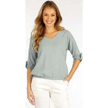 Dámská halenka Dámská halenka s krátkým rukávem Litex 5F088 sv. mentolová L