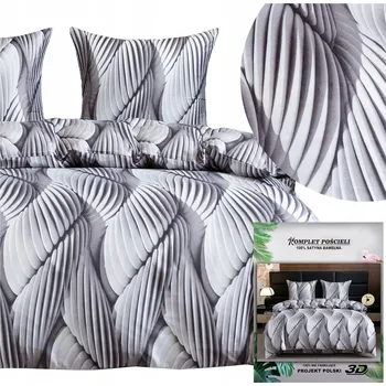 Povlečení POVLEČENÍ Maria povlaky na polštáře 70x80 sada 200x220 4 dílné SATÉNOVÉ geometrické