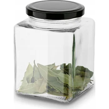 Sklenice Skleněná zavařovací sklenice s kovovým víčkem Belo 500 ml