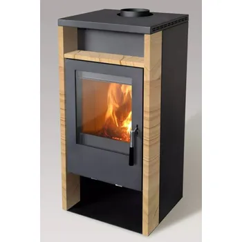 Krbová kamna MBS - kamna SD VEGA černá + pískovec