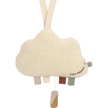 plyšák Knitted Musical Little Universe Cloud milky/powder pink