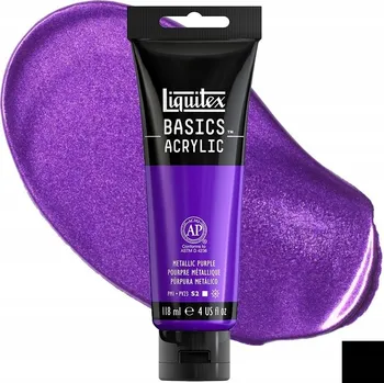 Vodová barva Akrylová Barva Liquitex Basics Acrylic 118ml 340 Metalická fialová