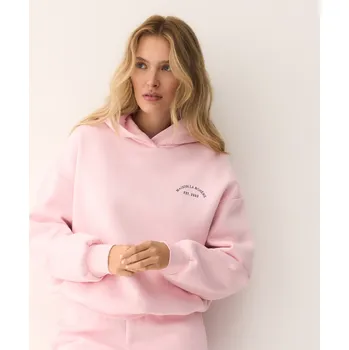 Dámská mikina Reserved - Oversize mikina s kapucí - pastelově růžová - 679GA-03X - 679GA-03X-M_L