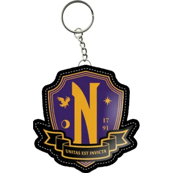 Klíčenka Wednesday – logo akademie Nevermore